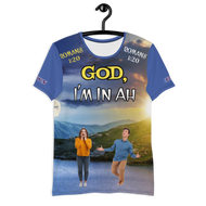 “God, I’m In Ah” All-Over Print Men's Athletic T-shirt