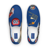 “76 Gas Station, Be Filled Up With The Spirit of Good” Women’s slip-on canvas shoes